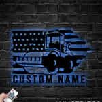 Nature Outdoors Metal Sign Personalized Heavy Equipment Name 1