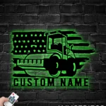 Nature Outdoors Metal Sign Personalized Heavy Equipment Name 1