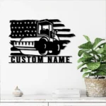 Nature Outdoors Metal Sign Personalized Heavy Equipment Name 1