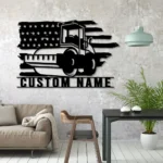 Nature Outdoors Metal Sign Personalized Heavy Equipment Name 1