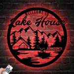 Nature Outdoors Metal Sign Personalized Life Camping Name Wall Art Sign 1