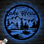 Nature Outdoors Metal Sign Personalized Life Camping Name Wall Art Sign 1