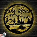 Nature Outdoors Metal Sign Personalized Life Camping Name Wall Art Sign 1