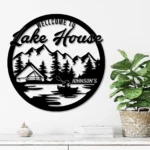 Nature Outdoors Metal Sign Personalized Life Camping Name Wall Art Sign 1