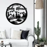 Nature Outdoors Metal Sign Personalized Life Camping Name Wall Art Sign 1