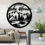 Nature Outdoors Metal Sign Personalized Life Camping Name Wall Art Sign 1