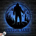 Nature Outdoors Metal Sign Personalized Sasquatch Name 1