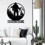 Nature Outdoors Metal Sign Personalized Sasquatch Name 1