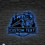 Nature Outdoors Metal Sign Personalized T Rex Dinosaur Name 1