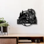 Nature Outdoors Metal Sign Personalized T Rex Dinosaur Name 1