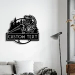 Nature Outdoors Metal Sign Personalized T Rex Dinosaur Name 1