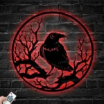 Nature Outdoors Metal Sign Raven 1