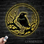 Nature Outdoors Metal Sign Raven 1