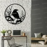 Nature Outdoors Metal Sign Raven 1