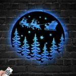 Nature Outdoors Metal Sign Santa Claus 1