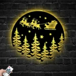 Nature Outdoors Metal Sign Santa Claus 1