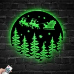 Nature Outdoors Metal Sign Santa Claus 1