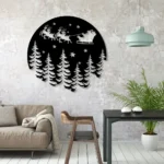 Nature Outdoors Metal Sign Santa Claus 1