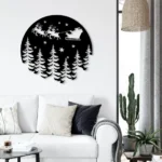 Nature Outdoors Metal Sign Santa Claus 1