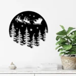 Nature Outdoors Metal Sign Santa Claus 1