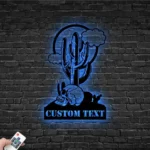 Nature Outdoors Metal Sign Succulent Desert 1