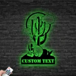 Nature Outdoors Metal Sign Succulent Desert 1