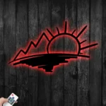 Nature Outdoors Metal Sign Sunrise Landscape 1