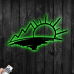 Nature Outdoors Metal Sign Sunrise Landscape 1