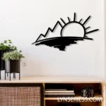 Nature Outdoors Metal Sign Sunrise Landscape 1