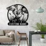 Nature Outdoors Metal Sign Tailored Pelican Bird Monogram 1