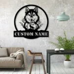 Nature Outdoors Metal Sign Timber Wolf Lover Name 1