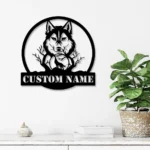 Nature Outdoors Metal Sign Timber Wolf Lover Name 1