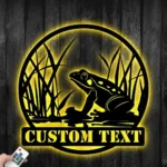 Nature Outdoors Metal Sign Tree Frog Name 1
