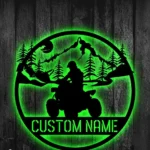 Nature Outdoors Metal Sign Us Quad Cyclist 1