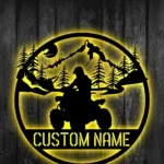 Nature Outdoors Metal Sign Us Quad Cyclist 1