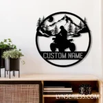 Nature Outdoors Metal Sign Us Quad Cyclist 1