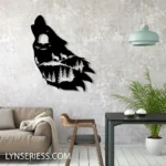 Nature Outdoors Metal Sign Wolf In Forest 1