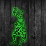 Nature Outdoors Metal Sign Woman Reading 1