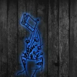 Nature Outdoors Metal Sign Woman Reading 1