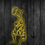 Nature Outdoors Metal Sign Woman Reading 1