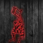 Nature Outdoors Metal Sign Woman Reading 1