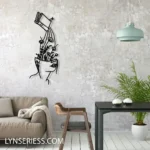 Nature Outdoors Metal Sign Woman Reading 1