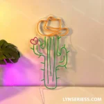 Nature Outdoors Neon Sign Cactus Cowboy 1
