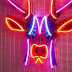 Nature Outdoors Neon Sign Decorative Deer Abstract Art 1