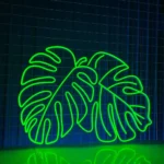 Nature Outdoors Neon Sign Monstera Leaf Led 1