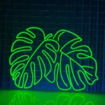 Nature Outdoors Neon Sign Monstera Leaf Led 1