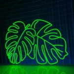 Nature Outdoors Neon Sign Monstera Leaf Led 1