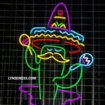 Nature Outdoors Neon Sign Sombrero Hat Cactus 1