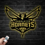 Nba Metal Sign Charlotte New Orleans Hornets Logo 1