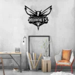Nba Metal Sign Charlotte New Orleans Hornets Logo 1